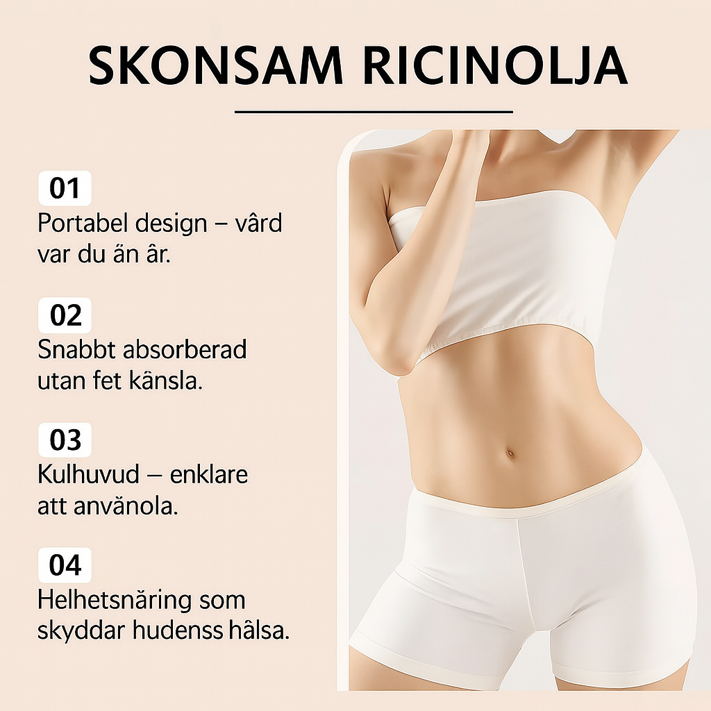 Vegansk ricinolja för hud & hår